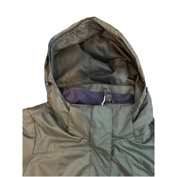 Gerry Ladies 3 in 1 Systems Rain Vest Jacket Size Small Green NO VEST - Picture 5 of 11